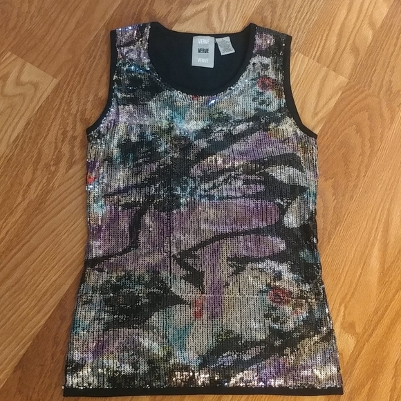 Verve Sequins Tank Top  Size : S - Picture 5 of 6